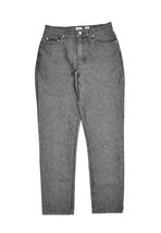 Vintage Calvin Klein Jeans Womens 8 Grey Black Metal Denim Made in USA S... - £21.25 GBP