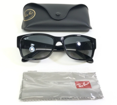 Ray-Ban Sunglasses RB4388 601/71 Black Square Frames with Gray Lenses 58-18-145 - $118.79
