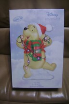 Winnie Pooh Tangled Christmas Lights LED Plaque Figurine Disney Precious Moments - £15.79 GBP