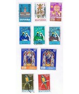 Stamps Guyana Commemoratives Christmas Lot of 10 USED - £1.11 GBP