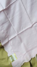 &quot;Pink - Linen - Capri - Swiss Style Scallop&quot; - Vintage Tablecloth -NWT -SUMMER - £6.95 GBP