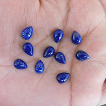 4x6 MM Poire Naturel Lapis Lazuli Cabochon Desseré Gemme en Gros Lot 10 Pièces - £4.65 GBP