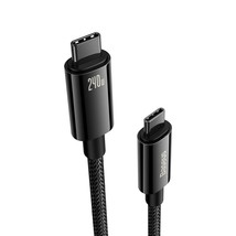 Baseus USB C Cable, 240W PD 3.1 5A QC 4.0 Fast Charging USB C to USB C Cable, Zi - £23.97 GBP