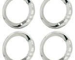 14&quot; Deep Dish TR4483 Chrome Stainless Steel Trim Rings With Stepped Edge... - $119.95