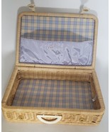 American Girl Bitty Baby Wicker Carrying Case Suitcase Storage Basket Bl... - £23.48 GBP