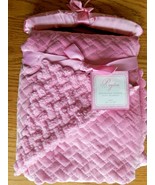 Payton Collections Baby Girls Reversible Sherpa Blanket Lt Pink Polyeste... - £17.29 GBP