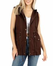 NioBe Clothing Women&#39;s Sleeveless Military Hooded Anorak Vest (Large, Bl... - £27.93 GBP