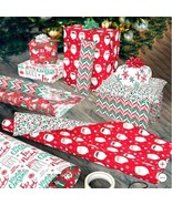 Kirkland Signature Gift Wrapping Paper Red White Christmas Double Sided ... - $96.89 CAD
