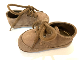 Vintage Weebok by Reebok Infant Crib Shoes Baby Size US 1c Soft Bottoms Brown - £11.77 GBP