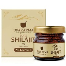 UPAKARMA Natural &amp; Pure Ayurvedic Shilajit / Shilajeet Resin 30 Grams Mega Pack - £111.64 GBP