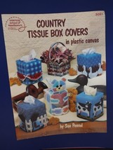 Country Tissue Box Covers In Plastic Canvas By Sue Penrod Craft Booklet ... - £6.29 GBP