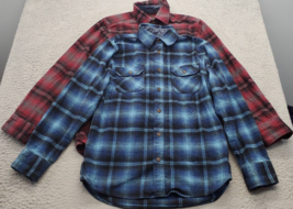 Lot Of 2 JACHS Shirt Mens Medium Multi Plaid Flannel Classic Collar Button Down - £17.72 GBP