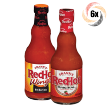 6x Bottles Frank&#39;s Red Hot Variety Hot Sauce | 12 fl oz | Mix &amp; Match Fl... - £36.95 GBP
