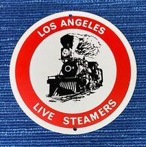 Los Angeles Live Steamers Museum Steam Train Railroad Sign Fob 3&quot; Decor 964A - £12.82 GBP