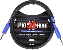 PHSC5 High Performance 14 Gauge 9.2mm 1 4&quot; Speaker Cable 5 Feet Black - $44.33