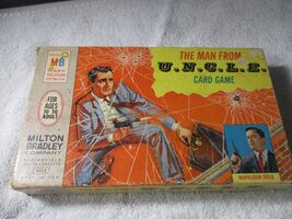 The Man From U.N.C.L.E. UNCLE (Napoleon Solo) Card Game MB 1965 complete - $29.69