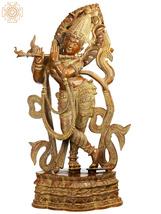 34&quot; Large Size Venu Gopal: The Enrapt Player of Flute In Brass | Lord Krishna  - £1,527.32 GBP