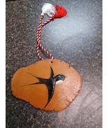 Hand Made Romanian Clay Bird Wall Hanging Blessing Prosperity 7&quot; Wide - $48.05 CAD