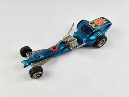 Vintage Roxy Toys T&#39;RANTULA Dragster 898 Metallic Blue Drag Race Car pla... - $31.67