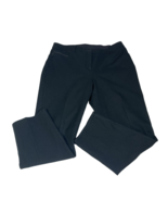 So Slimming Chico&#39;s Sz 2 Black Slim Crop Denim Pants Pockets Straight Legs - $468.05 MXN
