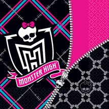 Monster High Luncheon Napkins Paper Napkins (16 per package) - $6.85