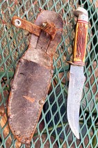 Vintage GC Co. Japan Hunting Knife 9&quot;  and leather sheaf - £39.27 GBP