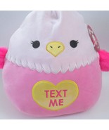 Squishmallows Kamala Eagle Plush Text Me Heart Pink Stuffed Animal 2023 ... - £21.82 GBP