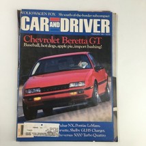Car and Driver Magazine February 1987 Chevrolet Beretta GT Import Bashing - £7.43 GBP