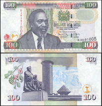 Kenya. Banknote 100 shillings. 2008. Unc. Paper. Cat# P.48 - $2.96