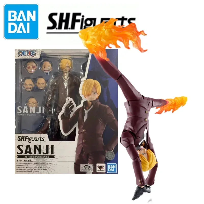 In Stock Bandai S.H.Figuarts Shf One Piece Sanji The Raid On Onigashima Model - £56.83 GBP+