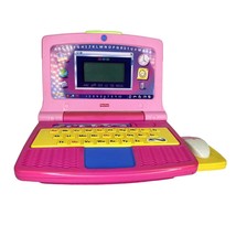 Fisher Price Fun 2 Learn Color Flash Laptop Pink 2008 Letters Numbers Ages 3-7 - $69.29