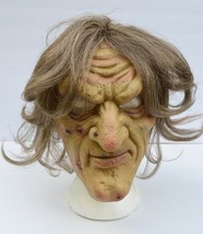 Realistic Ugly Old Lady Face Halloween Season Witch Mask with Hair - £15.95 GBP