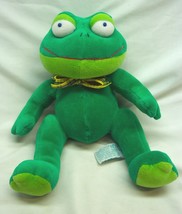 Russ Baby FOOGLES THE GREEN FROG RATTLE 9&quot; Plush STUFFED ANIMAL Toy - £15.57 GBP