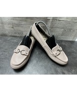 Avon Cushion Walk Loafers Women 11M Shoes Beige Leather Slip On Horsebit... - $38.63 CAD