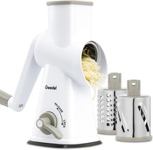 Rotary Cheese Grater Mandoline Vegetable Slicer with 3 Detachable Drum B... - $58.22