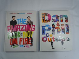 Lot of 2 Books - Dan and Phil Go Outside and The Amazing Book Is Not On ... - $9.99