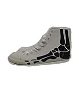 Be&amp;d By Maison Dumain Boogie Men Bones on White Canvas Black Bones. 40 Eu - $68.37 CAD