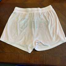 Juicy Couture Women’s Velour Sleep Shorts, Size Medium Pink Rhinestone Logo READ - $9.99