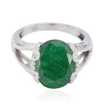 Bijoux domestiques de bague en argent sterling de jaspe vert pour le cadeau... - £13.52 GBP