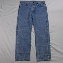 Vtg 90s Levi&#39;s 38 x 32 505 Regular Fit Straight USA Made Denim Jeans - £27.97 GBP