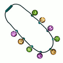 Mardi Gras LED Shine Through Party Disco Balls Necklace - £22.33 GBP