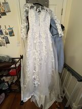 Wedding Dress White Approx Size 4-6 (M) with Lace Mesh - $29.70