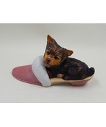Princeton Gallery Pampered Pup Yorkie Yorkshire Terrier Slipper Porcelain - £14.93 GBP