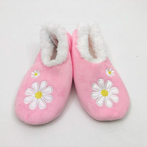 Snoozies Women&#39;s Daisies All Day 24/7 Slippers Medium 7/8 Light Pink - £10.04 GBP