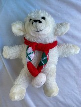 Vintage 1988 Commonwealth Christmas lamb convert present Plush Stuffed Animal 9&quot; - £15.78 GBP