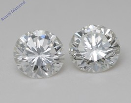 A Pair of Round Natural Mined Loose Diamonds (1.8 Ct F-g VS1 Clarity) IGL  - $6,247.76