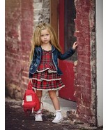 Dollcake Daddy&#39;s Girl Red Tartan Dress NWT Sz 8 Very HTF Stylish! - $4,088.55 MXN