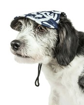 Pet Life  &#39;Bone Cappa&#39; Graffiti Sculptured UV Protection Adjustable Dog Hat - £9.08 GBP