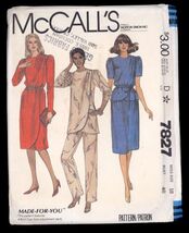 McCALL'S  Pattern No #7827 - DRESS TUNIC PANTS -  SIZE 18 uncut &amp; instru... - $10.40
