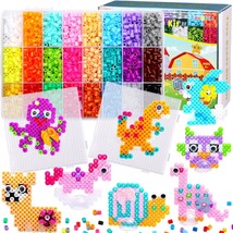 Fuse Beads Kit For Kids, 4600Pcs+ 24 Colors Crafting Melting Iron Beads ... - £28.32 GBP
